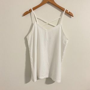 Universal Thread White Tank Top cross back
